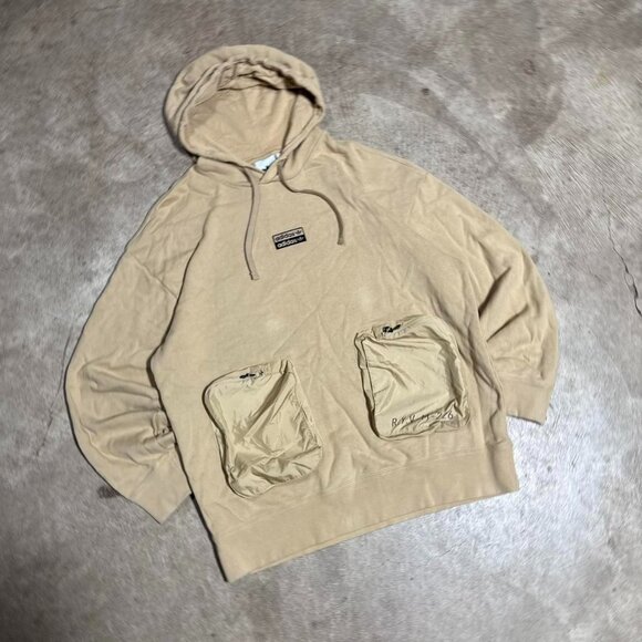 adidas Tan Hoodie with Front Pockets - Picture 2 of 8